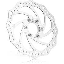 160 Mm Fahrrad-Bremsrotor Aus Edelstahl – Mit Flanschadapter, Für MTB, Rennrad, BMX, 6-Loch Befestigung