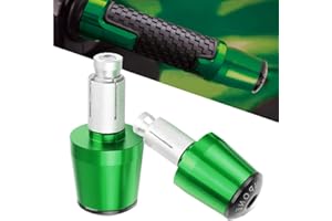 QJY-MOTOR PART-STORE Universal Moto Embout De Guidon 22mm 7/8' pour Z900 Z750 Z650 Z400 Z800 Ninja Vulcan S 650 ZX6R ZX10R ER6N - Vert