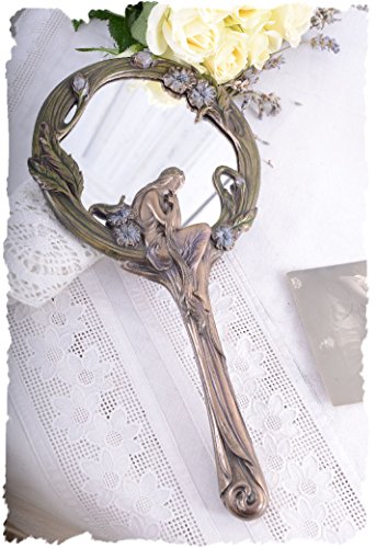 MÄRCHENHAFTER HANDSPIEGEL JUGENDSTIL NYMPHE NOSTALGIE - 4