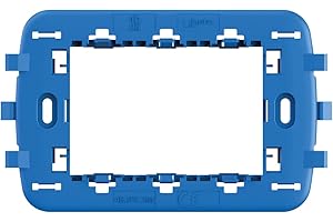 4box - Libero telaio 3 moduli per Bticino® e Vimar®. Supporto unico e originale che permette di installare estetiche e funzioni di serie civili diverse