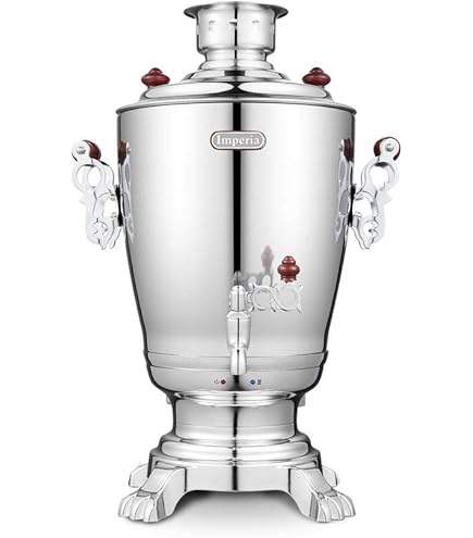 HOMELUX Elektrischer Samowar 2,5L + 1,2L - Edelstahl Teekanne Mit Warmhaltefunktion