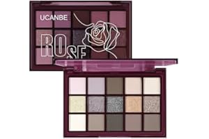 Beauty Glazed 15 Colori Shimmer Paletta Palette Ombretti Nude smochiave nero base ombretti Brillante e Metallizzato Altamente Pigmentati per Trucchi Occhi - Make Up