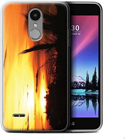 STUFF4 Gel TPU Phone Case / Cover for LG K4 2017/M160/X230 / Tree Tops Design / Sunset Scenery Collection