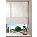 Roman Shade Home Window Blind - Fabric - Cord - Floral Beige 120x160cm