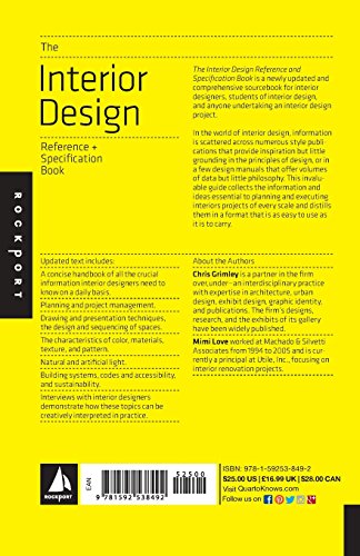 The Interior Design Reference & Specification Book: Everything Interior Designers Need to Know Every Day (Indispensable Guide)