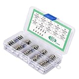 Box-Verpackung. Klare Kunststoff-Gitterbox für unterschiedliche Ampere-Werte, leicht zugänglich.