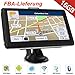 Produktbild ieleacc 7" Zoll GPS Navigationsgerät Navi Navigation LKW PKW Bluetooth Europe Traffic Android 16GB 512MB Blitzerwarnungen POI Fahrspur- und Parkassistent lebenslang kostenlose Karte-Updates