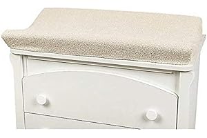 SHOPMIX Copri Fasciatoio 50x80cm 100% Cotone Assorbente Antiacaro Anallergico, Panna, UNI