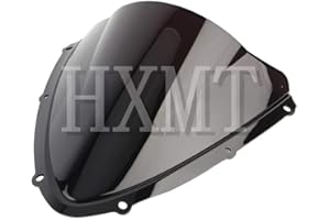 HXMT Pare-brise pour moto Suzuki GSXR 600 750 1000 R K8 2008-2010 (Noir)