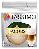 tassimo jacobs caffe crema Einfache Zubereitung - Zuerst die Milchkomposition T DISC schütteln und verwenden, dann die Espresso T DISC einlegen, Knopf drücken und genießen
