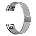 Produktbild Fintie Fitbit Charge 2 Armband - Milanaise Edelstahl Wrist Band Strap Watchband Uhrband Uhrenarmband Ersatzarmbänder mit Magnet-Verschluss und Metallschließe für Fitbit Charge 2 Smartwatch, Silber