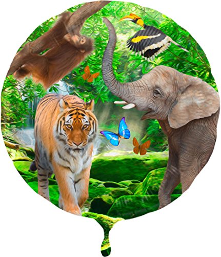 Folienballon * SAFARI + WILDE TIERE * zum Kindergeburtstag // Folien Ballon Party Helium Deko Ballongas Motto Afrika - 4