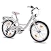 Produktbild 20" Zoll CITY BIKE KINDERRAD MÄDCHENFAHRRAD CHRISSON RELAXIA 2.0 mit 6 Gang SHIMANO StVZO weiss