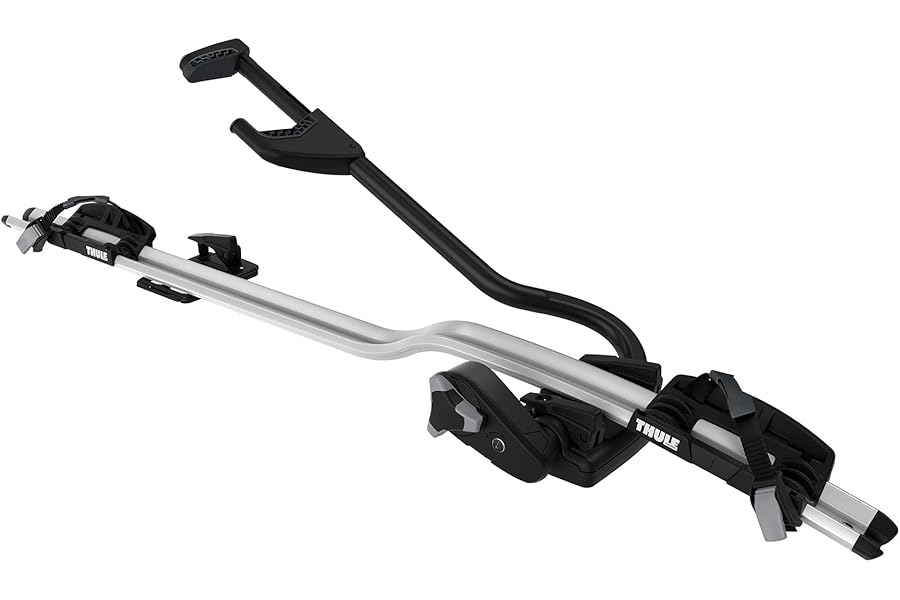 Thule Unisex Adult 598 Pro Ride Aluminium Locking Upright Cycle Carrier - Silver/Black, N/A
