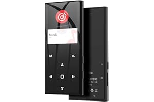 MECHEN Reproductor MP3 32GB con Bluetooth, Reproductor de Música HiFi con Pantalla TFT en Color de 1,8 con Altavoz, Botones Táctiles, Grabación, Radio FM, Temporizador, Soporta hasta 128GB Tarjeta TF