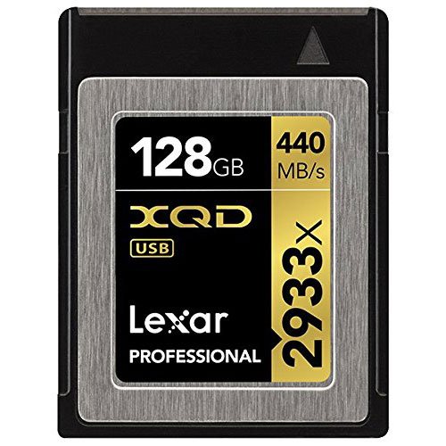 Lexar Professional 2933x 128GB XQD 2.0 Card (Up to 440MB/s Read) w/Free Image Rescue 5 Software - LXQD128CRBEU2933