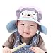 AiSi 2016 Newest Baby's Cute Sun Hat Kid's Pots Hat with Velcro Strap,Monkey Pattern, Breathable 50+ UPF