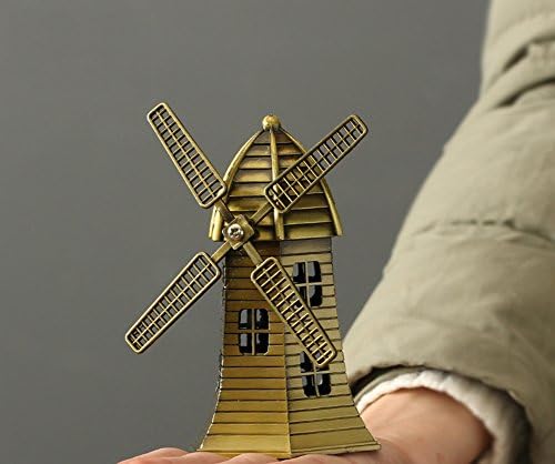 MQHY-Famous Buildings Ornaments Retro Rion Decoration Home Decoration Crafts Essential Office Artwork Store Opening And Housewarming Gifts Birthday Present,Dutch Windmill