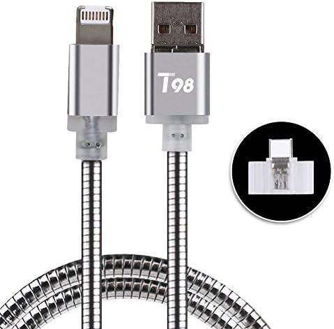 Kekilo USB Cable for Andriod IOS, Fast-Fill Micro USB Cable, High Speed OTG Flash Data for Smartphones Samsung Galaxy, Nexus, Sony, HTC, Kindle, PS4 Controller and More (Silver)