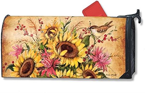 MailWraps Sunflower Mix Mailbox Cover #01197