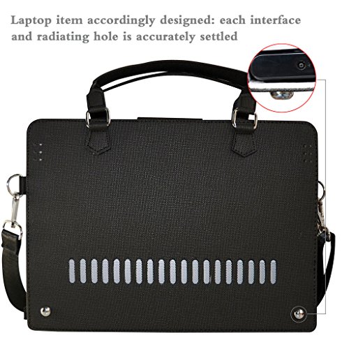HP Spectre X360 13 Hülle,Labanema 2 in 1 Spezielles Design PU Leder Handtasche Tragetasche Schulter Schutzüberzug+Tragbare Tasche Portable Laptoptasche mit Handgriff Schultergurt Griff für 13.3″ HP Spectre X360 13 13-w000 and 13-ac000 Series 13-w000ng 13-w003ng 13-w004ng 13-ac000ng 13-ac001ng 13-ac005ng 13-ac006ng 13-ac012ng 13-ac002ng 13-ac003ng 13-ac004ng 13-AC030NG 13-ac031ng Notebook,Schwarz - 4