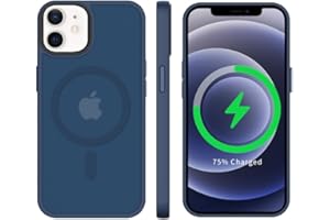 tigratigro Etui do iPhone 11, Cala Kompatybilny z MagSafe, etui zapobiegające Upadkowi, Półprzezroczyste, Matowe etui na tył, Odporna na Wstrząsy Obudowa (Ciemnoniebieski)