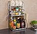 Produktbild mmhy Edelstahl Küche Regal Küche Storage Rack 3-Tier-Rack Gewürz Spice Rack Wand montiert Badezimmer Handtuch Rack 40 cm, Bright Your Life
