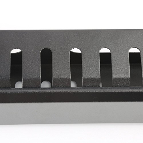 HAMSWAN® Horizontale Kabelmanagement Kabelmanager Serverschrank Rack Mount 2U 19 Zoll Metall - 6