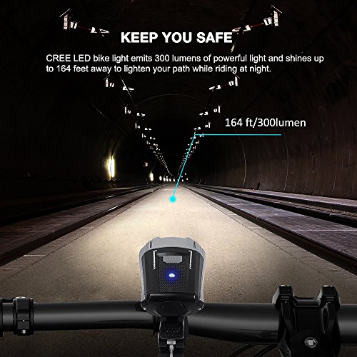 LED Fahrradlicht, Sahara Sailor Fahrrad Beleuchtung Rücklicht Frontlichter Set USB wiederaufladbar Fahrradlampensets mit Leuchtclipse 4 Licht-Modi für Berg-Radfahren, Camping und täglichen Gebrauch - 4