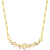 GIVA 925 Silver Rose Gold Zircon Studded Necklace | Gif...