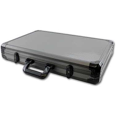 Da Vinci Mahogany Wood Poker Case – Holds 100 Chips, Classy Storage Box (Chips Not Included)