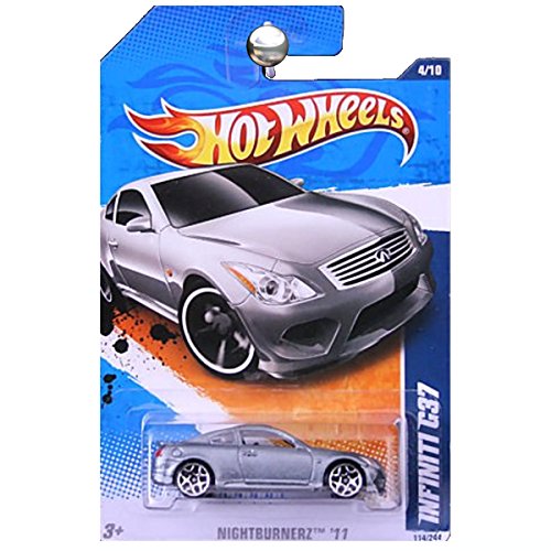 2011 Hot Wheels Infiniti G37 Silver #114/244