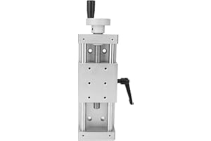 OKUYONIC Lineartisch Schiebetisch , 196N Tragfähigkeit Manueller Tisch Schiebetisch Aluminiumlegierung anodische Oxidation Oberflächenbehandlung für Produktionsmaschinen(Hub 100mm)