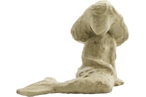 DECOPATCH Clairefontaine ES Décopatch AP185C - Un support en papier brun pulpé 6x10,5x9,5 cm, Sirène assise