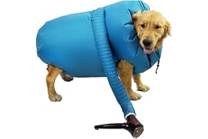 Akemaio El Secado de Mascotas Bolsa, Secador de Perro Gato Mascota Bolsa Horno de Secado Secado Caja de Secado del baño del Perro del soplador del Pelo de Agua automático del Ventilador