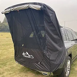 MAXBELL SUV Trunk Tent Outdoor Sun Shelter Canopy Car Tail Extension Awning Black