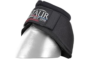 EWBOB KenTaur Hufglocken anatomisch stabil, Reißfest & Strapazierfähig mit Neopren-Polsterung, Größe:3, Farbe:schwarz