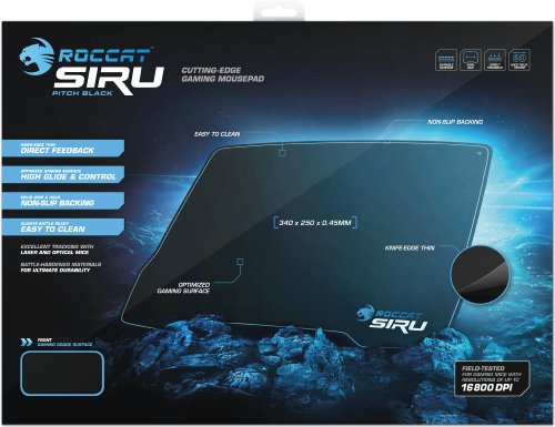 Roccat ROC-13-070 Siru Pitch Black Desk Fitting Gaming Mousepad - 5