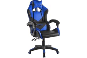 Mc Haus Gameplay X Chair Blue - Silla Gaming ergonómica reclinable con reposabrazos Acolchados