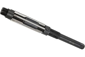 YUMILI Alesatore Manuale Regolabile HHS - Alesatore a Serraggio, Gamma di Regolazione 21-23 mm, 6 Frese a Scanalatura Dritta, Punta da Trapano Metrica per Alesatura per Metallo