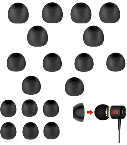 Memory Foam Tips Per Google Pixel Buds Pro, Tappi Antiscivolo Di Ricambio Per Auricolari Google True Wireless – Nero Mx3 - Foto 2