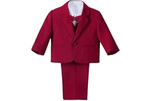 Lito Angels Completo Elegante per Bambino Bimbo Neonato Maschio, Smoking per Matrimonio Cerimonia, Blu Reale/Nero/Avorio/Bianco