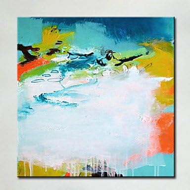 WSJ Hand-Painted Abstract Art Painting On Canvas Perfect Abstract Wall Art For Home/offiece Decor , include inner frame , 24" x 36"