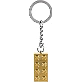 LEGO Klasik 2 x 4 Tuğla Metalik Altın Anahtarlık 850808