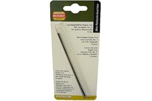 PROXXON 28118 Super Cut brzeszczoty do piły spiralnej, zestaw 12 sztuk, drobne ząbki, metal, nr 3: 34 zęby na cal, do drewna, tworzywa sztucznego, pleksiglasu, miękkich metali nieżelaznych