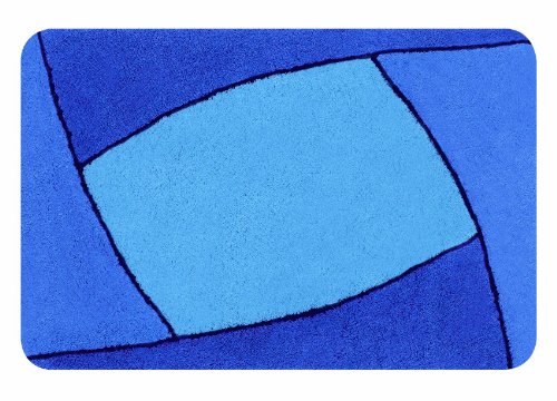 Spirella 10.14207 Badteppich 60 x 90 cm, Focus Blue