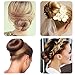 Qorol Women Hair Bun Maker Hairdisk Beauty Donut Bun Maker Former Foam French Twist Hairstyle Clip Tool(Light Coffee)