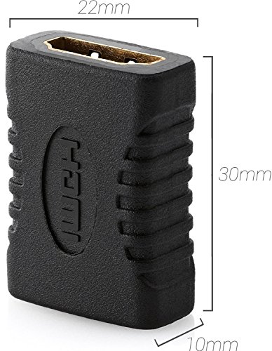 3 STÜCK SET | HDMI auf HDMI | Kupplung | HDMI Buchse zu HDMI Buchse | HDMI Verbindungsstück | HDMI Kupplung [ vergoldete Kontakte ] – MOVOJA 3Stück - 2