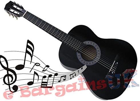 3/4 Size 36” Acoustic 6 String Guitar (Black)