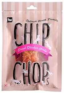 Chip Chops Sun Dried Chicken Jerky, Dog Snack, 70g, Optimum Health Formula